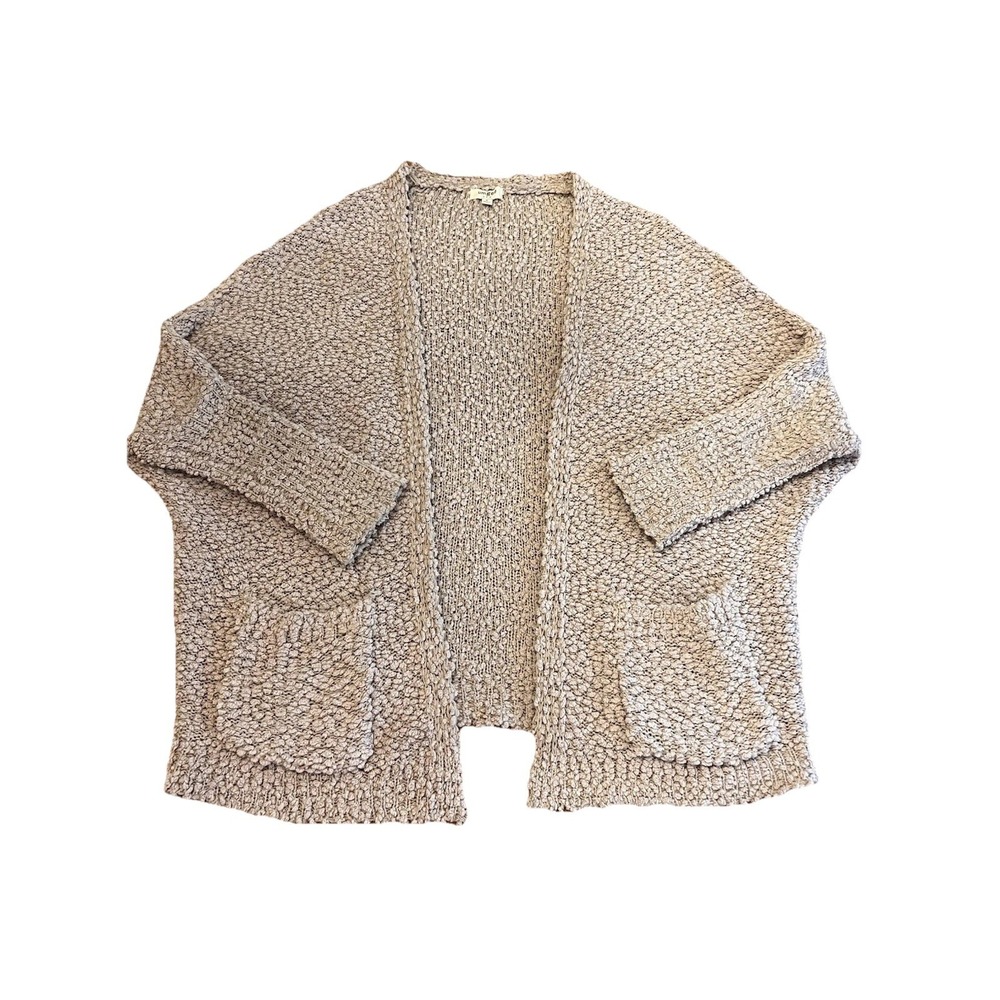 Y2K Umgee Cardigan Mauve Knobby Knit Fairy Grunge Boho Sweater Pockets Women M